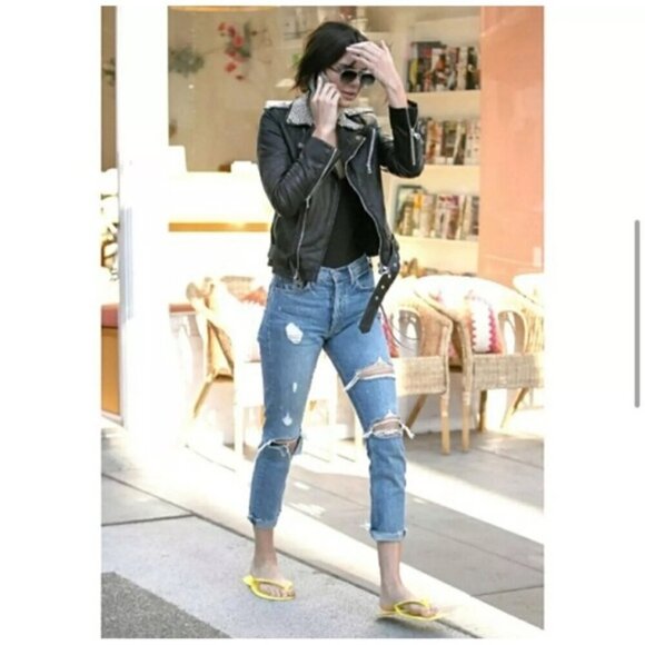 GRLFRND Jeans Karolina High Rise Jean size 26 in a little more love distressed - Picture 16 of 16